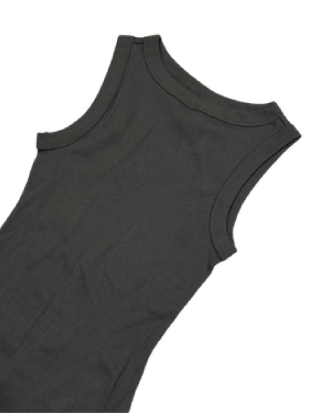 H&M Ribbed Maxi Tank Dress | Grey/Green / Size XXS - Picture 5 of 7